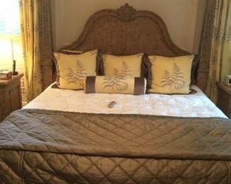 King bed frame. Sleep number mattress.