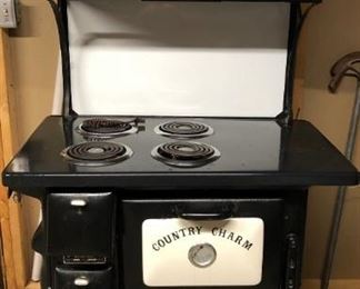 Vintage Country Charm electric stove