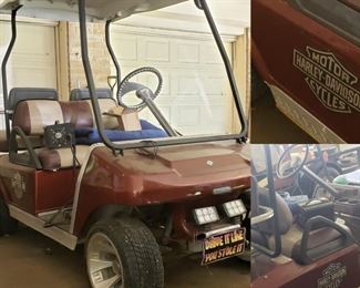 golf cart by Harley Davidson