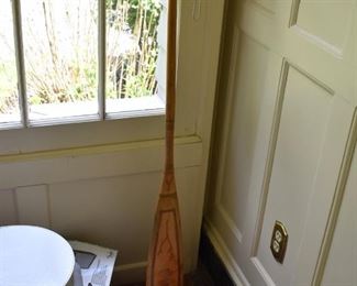 Painted oar