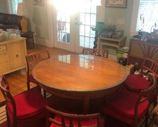 Teak table and chairs