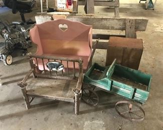 Child or Doll size buggy & bench