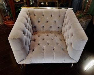 Tufted Velvet Arm Chair 