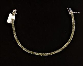 925 Peridot Bracelet