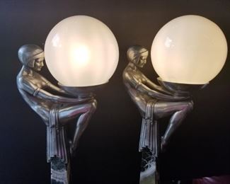 Art Deco Style Lamps from the 1950's