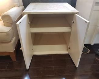 Faux Marble Cabinet/Side Table