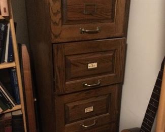 solid wood filing cabinet, built when they did quality work