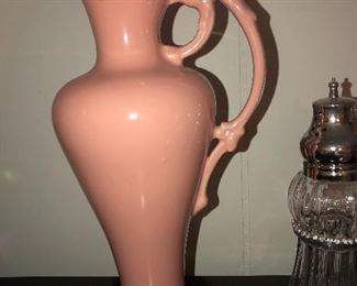Pink USA Pottery pitcher/vase