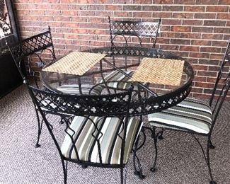 Rod iron outdoor furniture