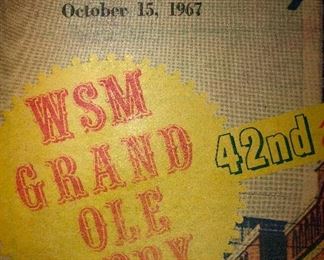 1967 Grand Ole Opry souvenir edition from newspaper