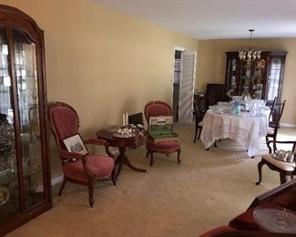 view of living room and dinning room