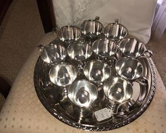 nickle silver punch cups