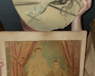 Very old tinted photographs