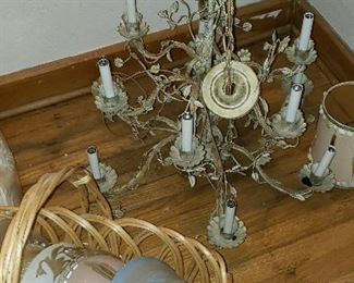 vintage chandelier, old light fixtures