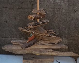 Driftwood sailboat