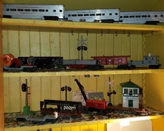 Lionel trains, stop sign, more