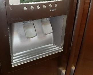 Whirlpool digital stainless refrigerator/freezer.  Like new!