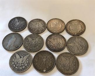 11 Silver Dollars