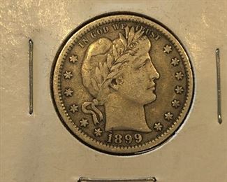 1899 Silver Quarter