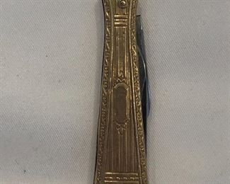 Esemco 10k Gold Pocket Knife