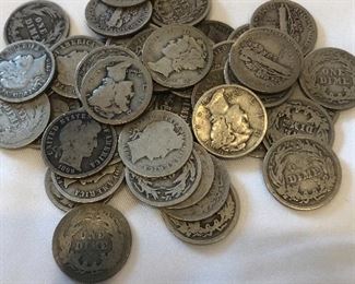 160 Silver Dimes Various Years