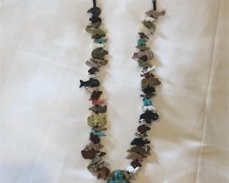 Navajo Fetish Creature Necklace 