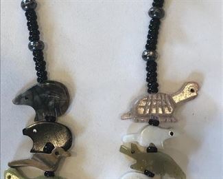 Navajo Fetish Creature Necklace 