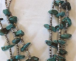Navajo Turquoise and Sterling Necklace