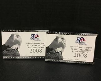 2008 silver proof quarter sets