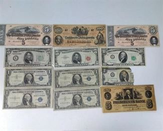 red seal $5 confederate money