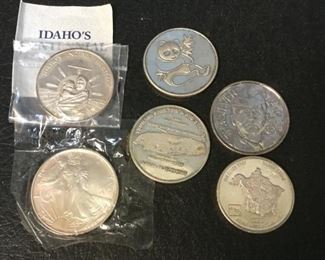 silver troy ounce coins