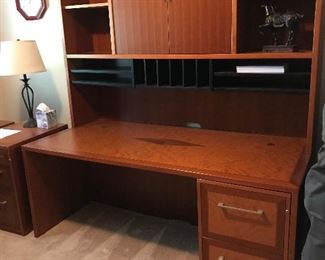 Executive Office Desk-Filing Cabinet