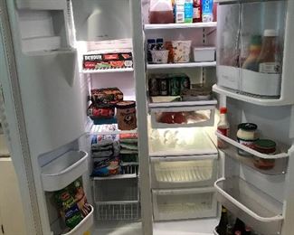 Inside of Refrigerator-Side by Side