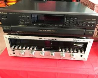 Technics disc player-Maranz Sterophonic Reciever Model 2275 vintage electronics
