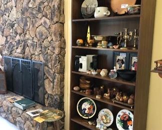 Living Room: Plates, Candle Holders, Small Collectibles