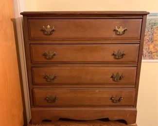 #11		Maple Bedside Table 4 drawers  29x16x29	 $65.00 
