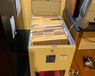 #18		Rolling Letter File Cabinet w/slide-top Door	 $30.00 
