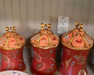 #44		American Road collection of Tracy Potter Cannisters   (3)	 $40.00 
