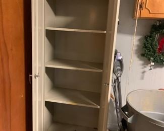 #51		2 door Metal Cabinet w/3 shelves  30x18x72	 $65.00 
