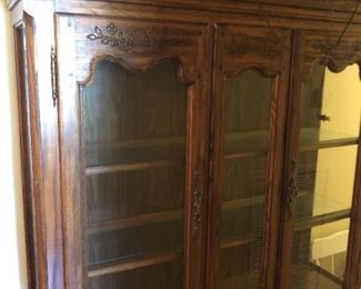 Another China cabinet in the hallway. If you faux finish, this one has your name on it 