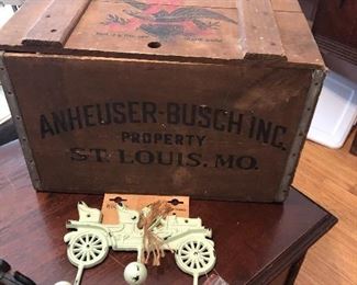 Cool old beer Box. Budweiser the early days