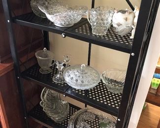 Fun glassware. Fostoria and other pieces