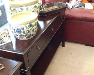 There are two matching tables for sale