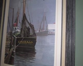 R. Fiedler "Emerald" Lithograph