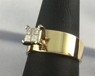 1/4 ct. Diamond w/ 14k band
