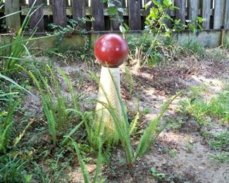 Concrete Gazing Ball Stand