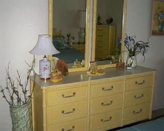 9 Drawer Dresser with 2 Mirrors, Umbrella Stand