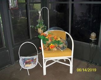 2nd Rattan Curved Back Chair