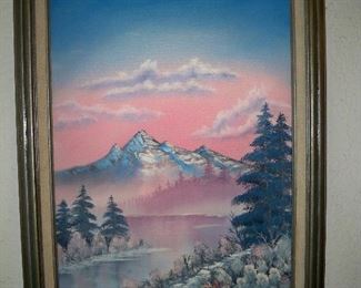 Mountain Scene Painting