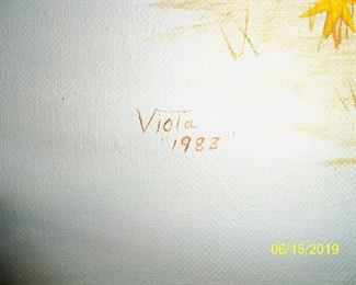 Artist Signature with Date.